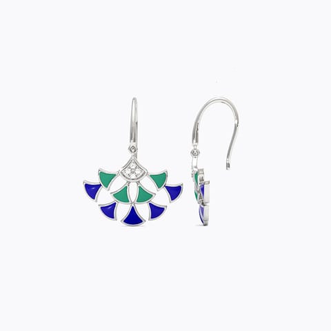 Spica 925 Silver Diamond Earrings Spica 925 Silver Diamond Earrings