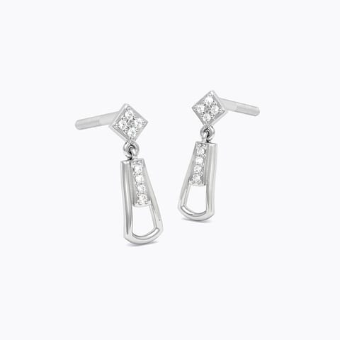 Merope 925 Silver Diamond Stud Earrings Merope 925 Silver Diamond Stud Earrings