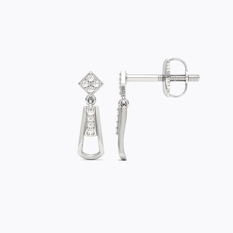 Merope 925 Silver Diamond Stud Earrings Merope 925 Silver Diamond Stud Earrings