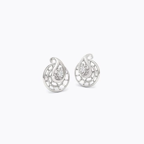 Seginus 925 Silver Diamond Stud Earrings