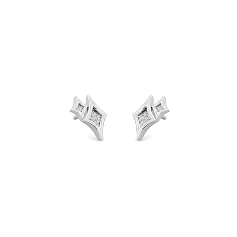 Equuleus 925 Silver Diamond Earrings Equuleus 925 Silver Diamond Earrings