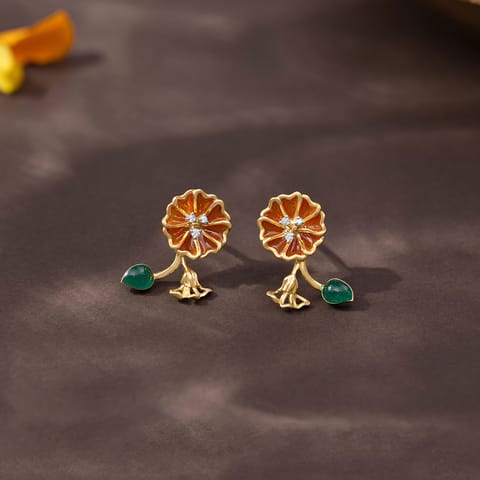 Charmed Horizon 925 Silver Diamond Earrings