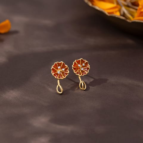Crystalline Blossom 925 Silver Diamond Earrings Crystalline Blossom 925 Silver Diamond Earrings
