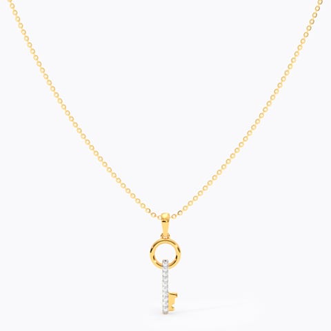 Live your truth Diamond Necklace in Gold Plated 925 Silver