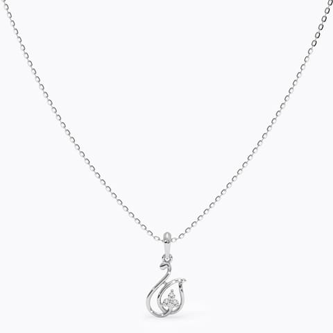 Unstoppable force Diamond Necklace in 925 Silver