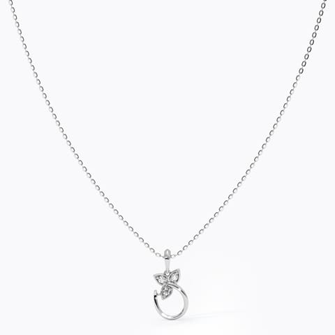 Make a move Diamond Necklace in 925 Silver