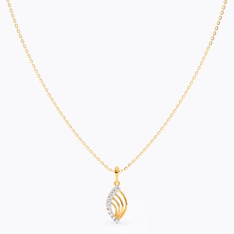 Make it happen Diamond Necklace in Gold Plated 925 Silver