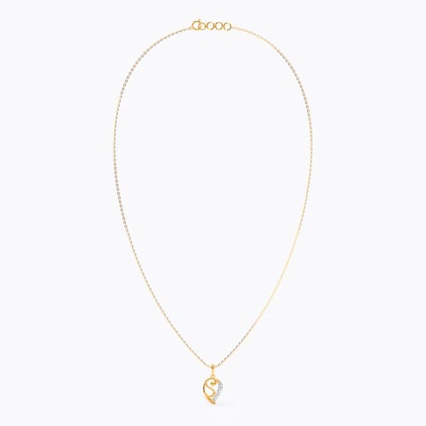 Stronger than ever Diamond Necklace in Gold Plated 925 Silver Stronger than ever Diamond Necklace in Gold Plated 925 Silver