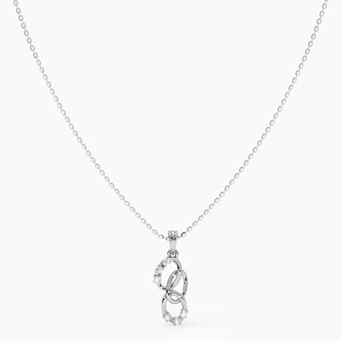 Know your worth Diamond Necklace in 925 Silver