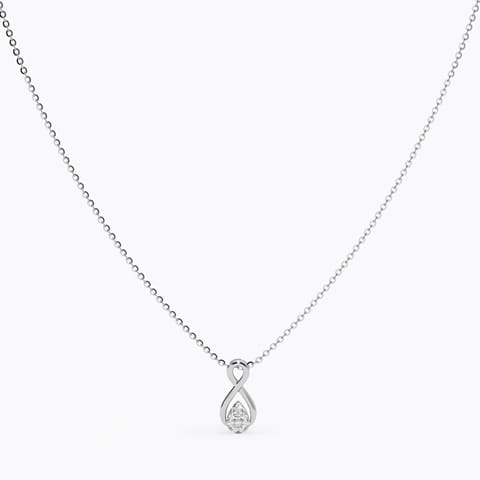 Follow your light Diamond Necklace in 925 Silver