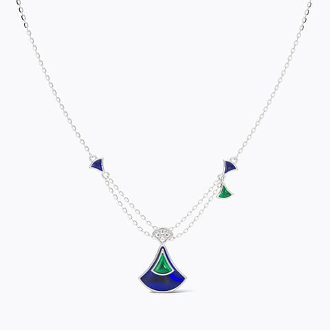 Noble 925 Silver Diamond Necklace