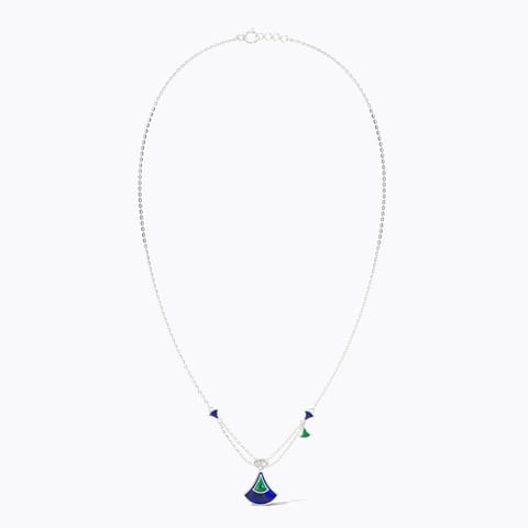 Noble 925 Silver Diamond Necklace