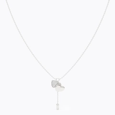 Heart 925 Silver Diamond Pendant Necklace