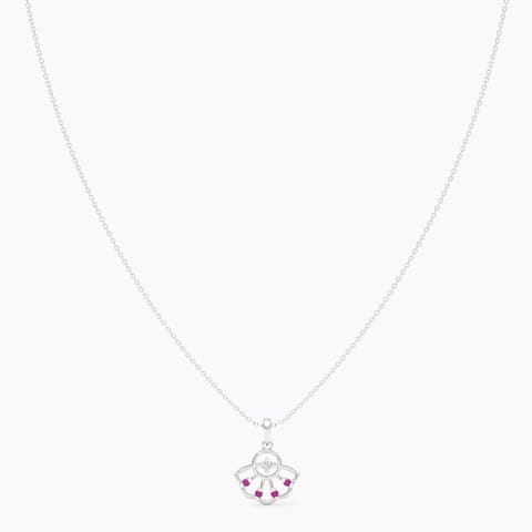 Glimmer 925 Silver Diamond Pendant Necklace
