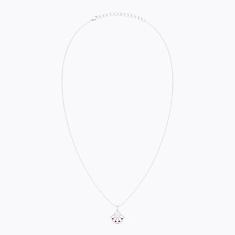 Glimmer 925 Silver Diamond Pendant Necklace