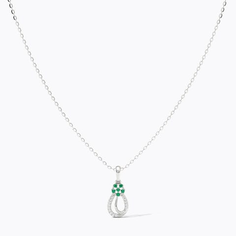 Glamore 925 Silver Diamond Necklace