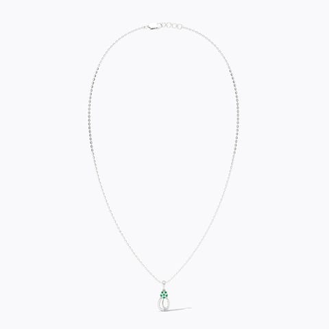 Glamore 925 Silver Diamond Necklace