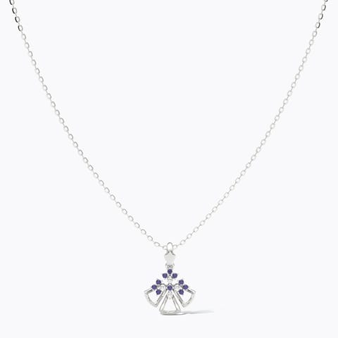 Splendid 925 Silver Diamond Necklace