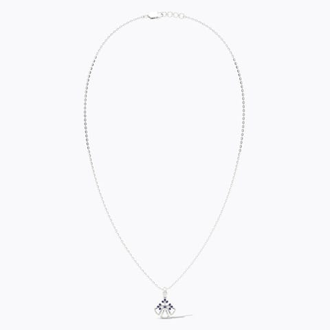 Splendid 925 Silver Diamond Necklace