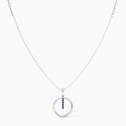 Ivoke 925 Silver Diamond Necklace