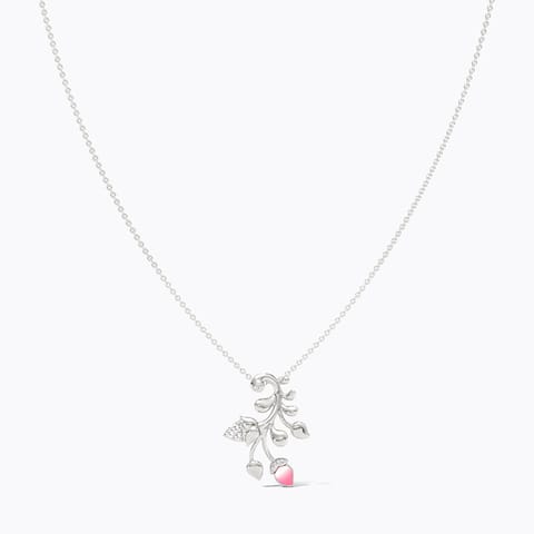 Lotus Allure 925 Silver Diamond Necklace Lotus Allure 925 Silver Diamond Necklace
