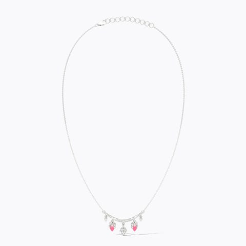 Lotus Radiance 925 Silver Diamond Necklace Lotus Radiance 925 Silver Diamond Necklace