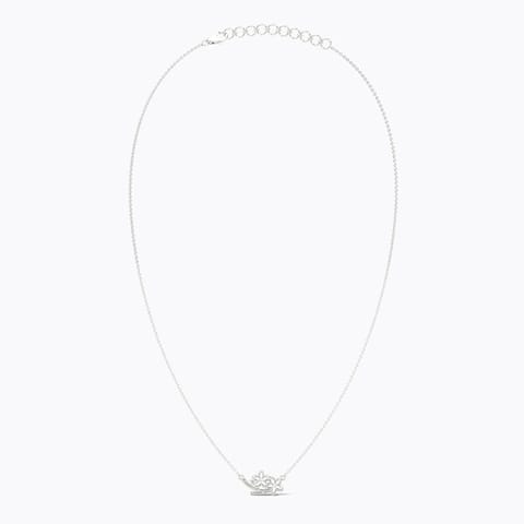 Flower Power 925 Silver Diamond Necklace Flower Power 925 Silver Diamond Necklace