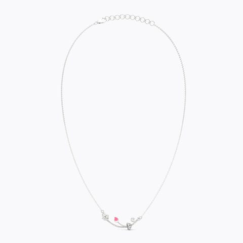 Lotus Grace 925 Silver Diamond Necklace Lotus Grace 925 Silver Diamond Necklace
