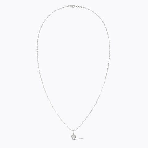 Heartlit Gold Plated 925 Silver Diamond Necklace