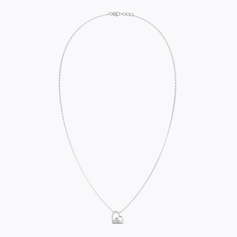 Floraheart Gold Plated 925 Silver Diamond Necklace