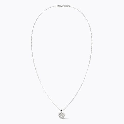 Warmhearted Gold Plated 925 Silver Diamond Necklace Warmhearted Gold Plated 925 Silver Diamond Necklace
