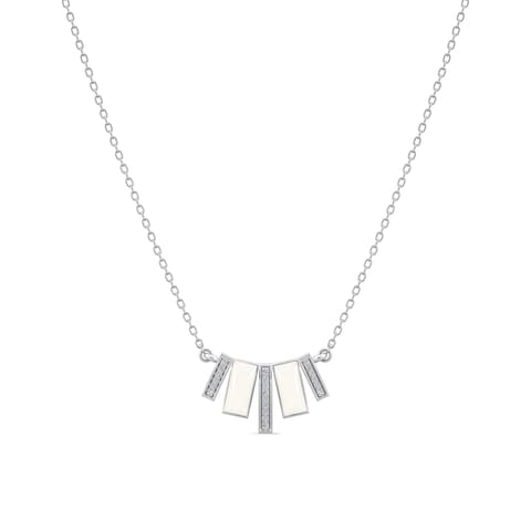 Sprightly Meteor 925 Silver Diamond Necklace Sprightly Meteor 925 Silver Diamond Necklace
