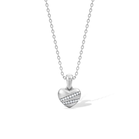 Dreamlit Dune 925 Silver Diamond Necklace