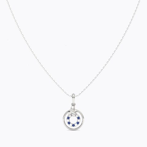 Taygeta 925 Silver Diamond Necklace