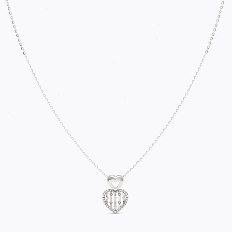 Markab 925 Silver Diamond Necklace Markab 925 Silver Diamond Necklace