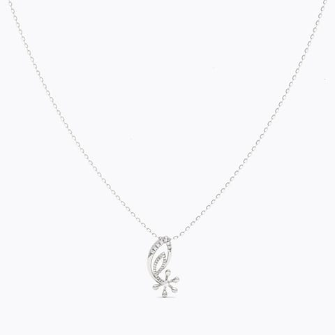 Errai 925 Silver Diamond Necklace Errai 925 Silver Diamond Necklace