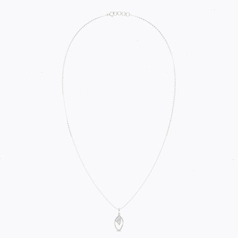 Hadar 925 Silver Diamond Necklace Hadar 925 Silver Diamond Necklace