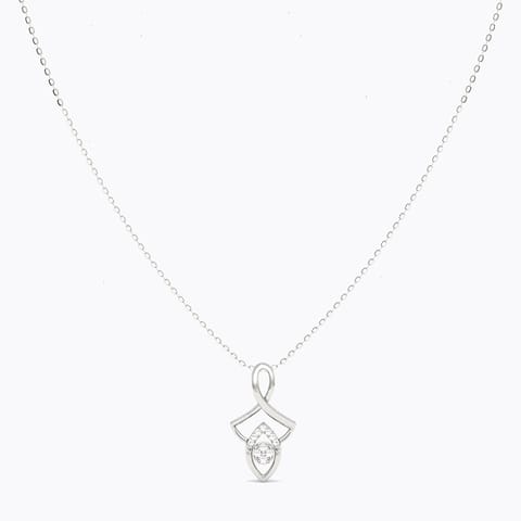Caelum Gold Plated 925 Silver Diamond Necklace