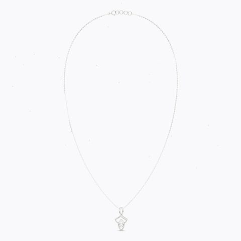 Caelum Gold Plated 925 Silver Diamond Necklace