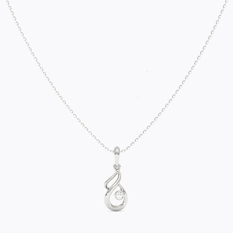 Monoceros 925 Silver Diamond Necklace Monoceros 925 Silver Diamond Necklace