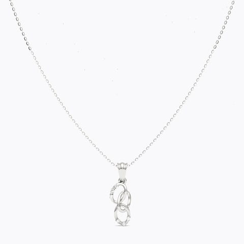 Columba 925 Silver Diamond Necklace