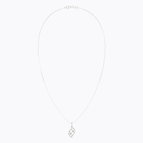 Delphinus Gold Plated 925 Silver Diamond Necklace