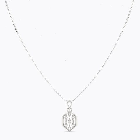 Puppis 925 Silver Diamond Necklace
