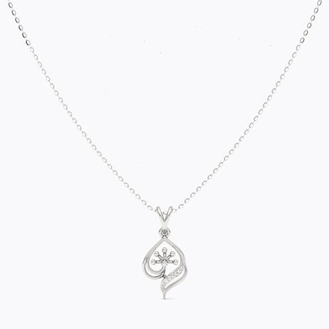 Cygnus 925 Silver Diamond Necklace