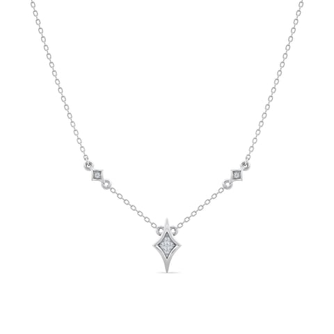 Cassiopeia 925 Silver Diamond Necklace