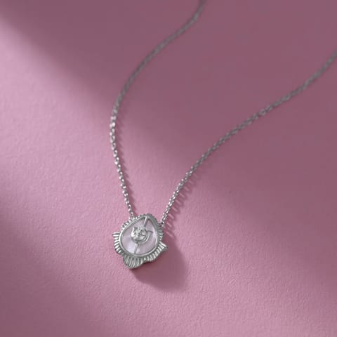 Amorevole 925 Silver Diamond Necklace Amorevole 925 Silver Diamond Necklace