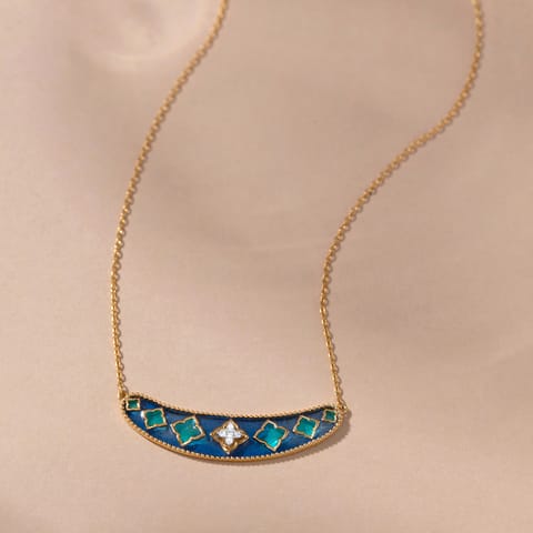 Jharoka Reverie Gold Plated 925 Silver Diamonds Necklace Jharoka Reverie Gold Plated 925 Silver Diamonds Necklace