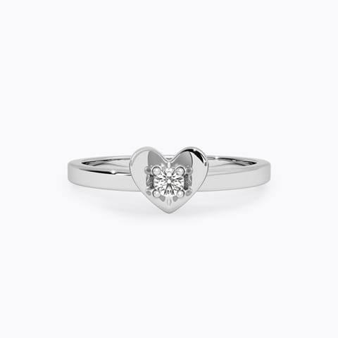 Live your life Diamond Ring in 925 Silver