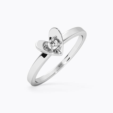 Live your life Diamond Ring in 925 Silver Live your life Diamond Ring in 925 Silver