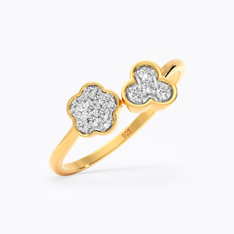Empower Diamond Ring in Gold Plated 925 Silver Empower Diamond Ring in Gold Plated 925 Silver